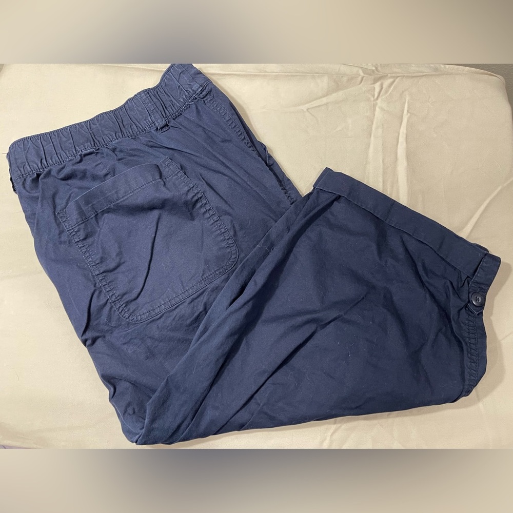🛍️ Lane Bryant Casual Navy Capris Size 22